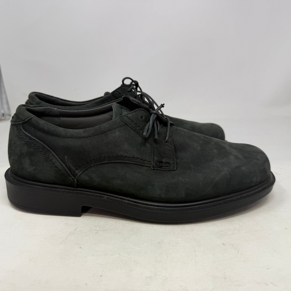 SAS Oxford Shoes Mens 10 W Ambassador Black Nubuck Leather Made in USA EUC
